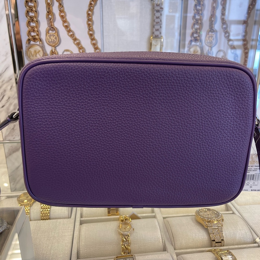 MICHAEL KORS Jet Set Pebbled Leather Camera Crossbody Bag
Dark Purple
NWT - Picture 11 of 16